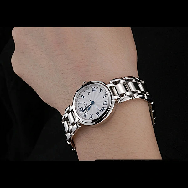 Longines PrimaLuna Stainless Steel Case Roman Numerals new60476