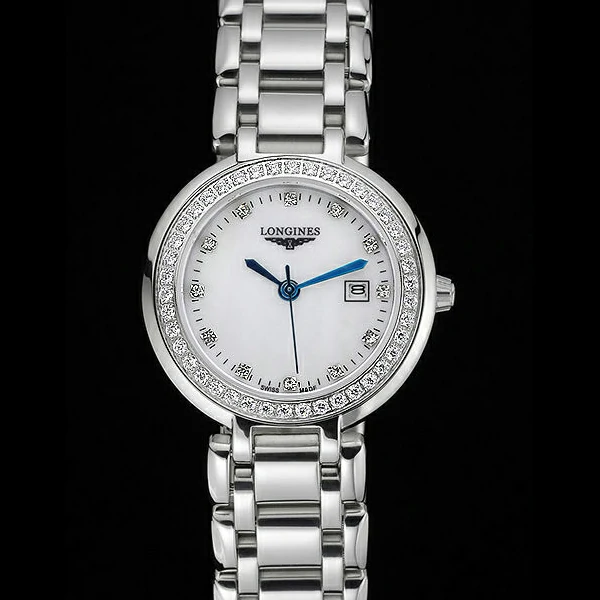 Longines PrimaLuna Stainless Steel Diamonds Case new60477