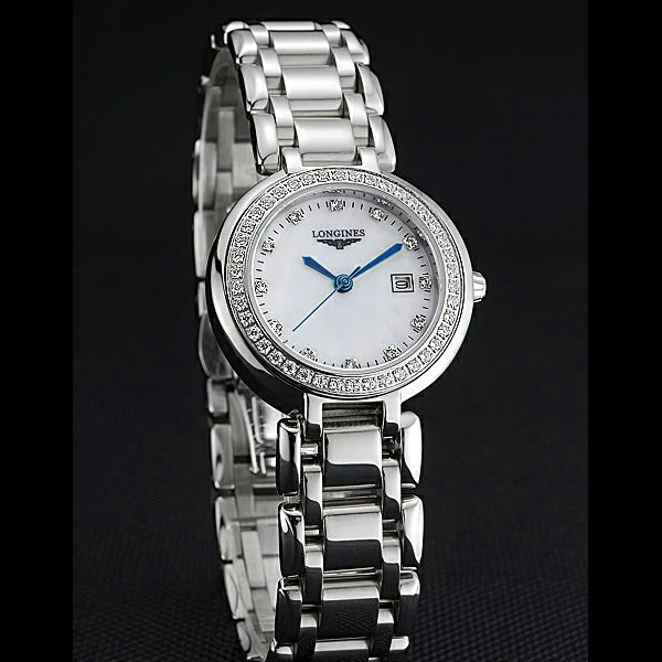 Longines PrimaLuna Stainless Steel Diamonds Case new60477