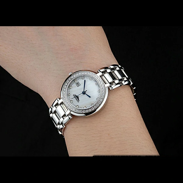 Longines PrimaLuna Stainless Steel Diamonds Case new60477