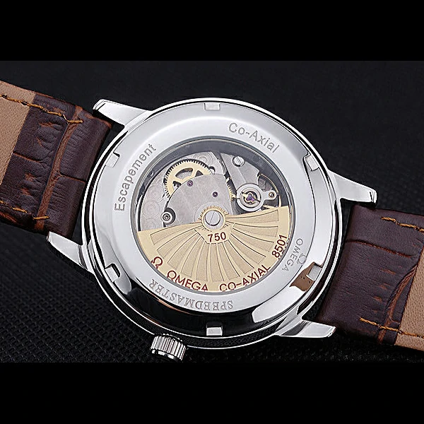 Omega DeVille Prestige Silver Dial Stainless Steel Case Brown Leather Bracelet new60484