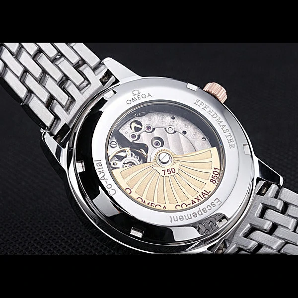 Omega DeVille Prestige Silver Dial Stainless Steel And Rose Gold Bracelet new60488