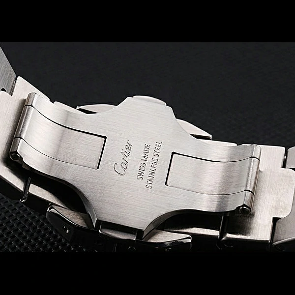 Cartier Santos De Cartier Galbee Yellow Gold and Steel Case Steel Bracelet new60527