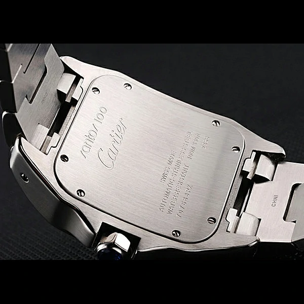 Cartier Santos De Cartier Galbee Yellow Gold and Steel Case Steel Bracelet new60527