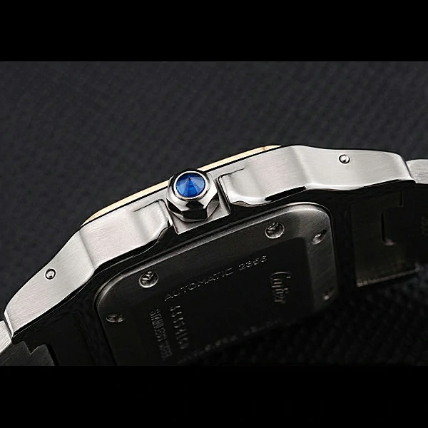 Cartier Santos De Cartier Galbeee Yellow Gold and Steel Case Steel Bracelet Small new60528
