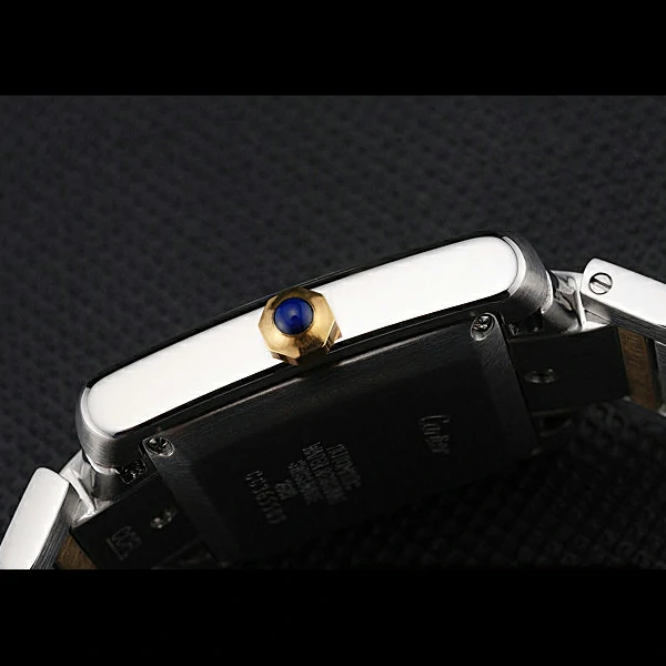 Cartier Tank Francaise Steel Case White Dial Roman Numerals Two Tone Bracelet new60532