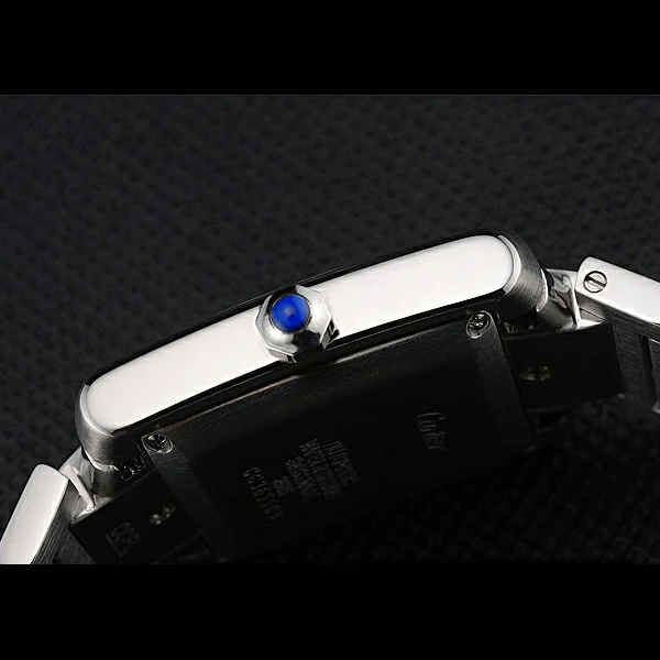 Cartier Tank Francaise Steel Case White Dial Roman Numerals Stainless Steel Bracelet new60533