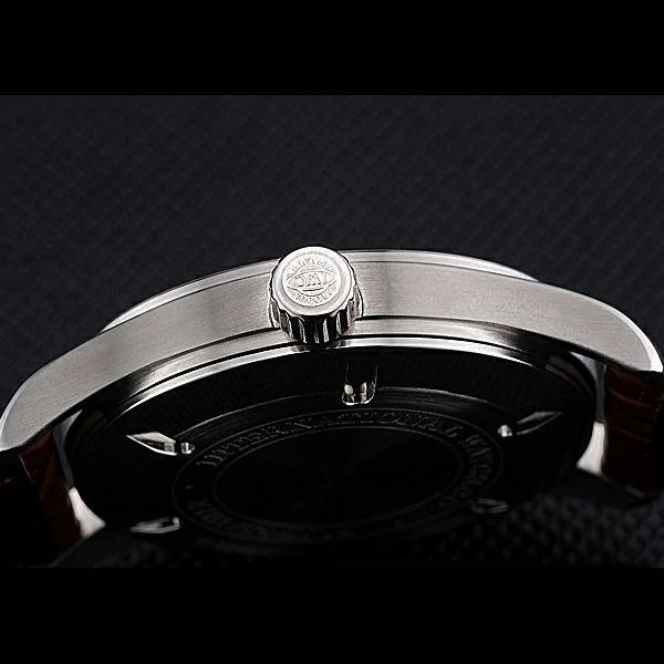 IWC Mark XVII Stainless Steel Case Silver Dial Brown Leather Bracelet new60592