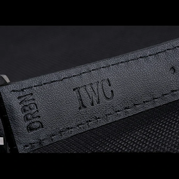 IWC Mark XVII Black Steel Case Black Dial Black Leather Bracelet new60593