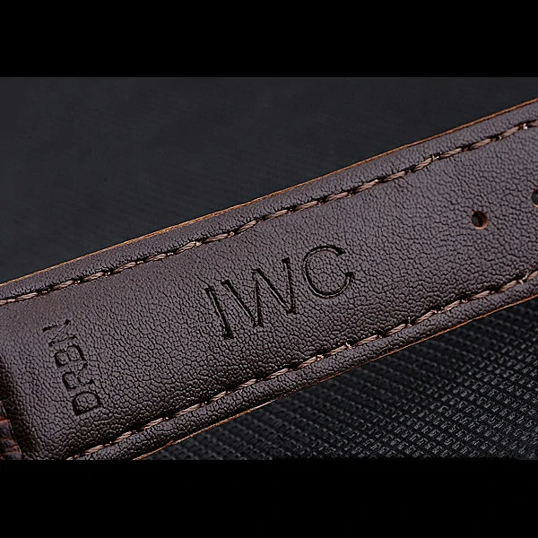 IWC Portofino Gold Case White Dial Brown Leather Bracelet new60594