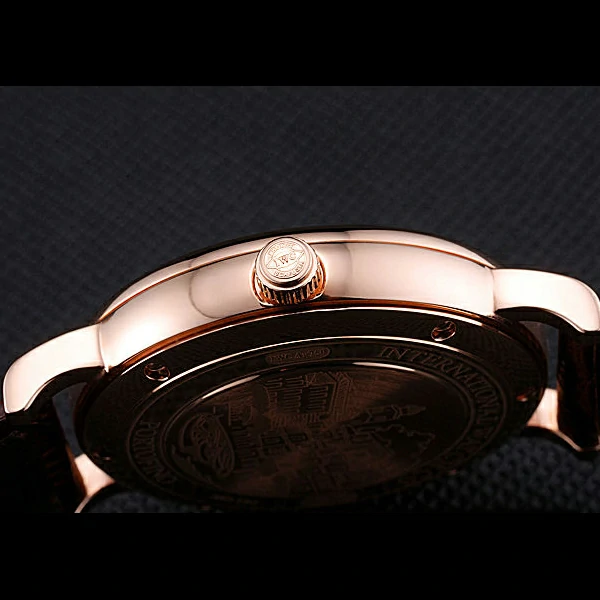 IWC Portofino Gold Case White Dial Brown Leather Bracelet new60594
