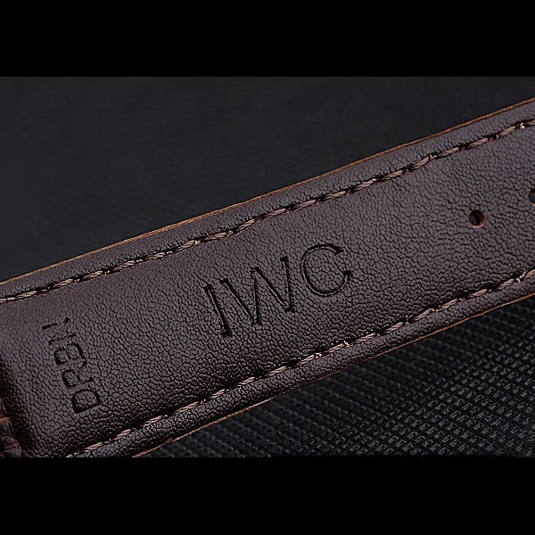 IWC Portofino Gold Case Black Dial Brown Leather Bracelet new60595