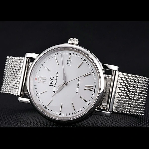 IWC Portofino Stainless Steel Case White Dial Steel Bracelet new60596
