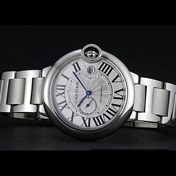 Cartier Ballon Bleu White Dial Stainless Steel Case Steel Bracelet new60598