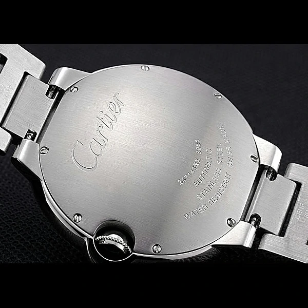 Cartier Ballon Bleu Diamond Case White Dial Stainless Steel Bracelet new60599