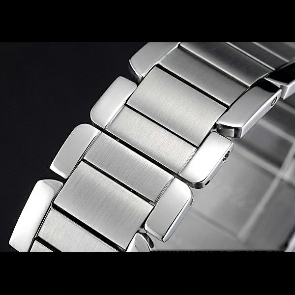 Cartier Tank MC White Dial Stainless Steel Case And Bracelet new60623