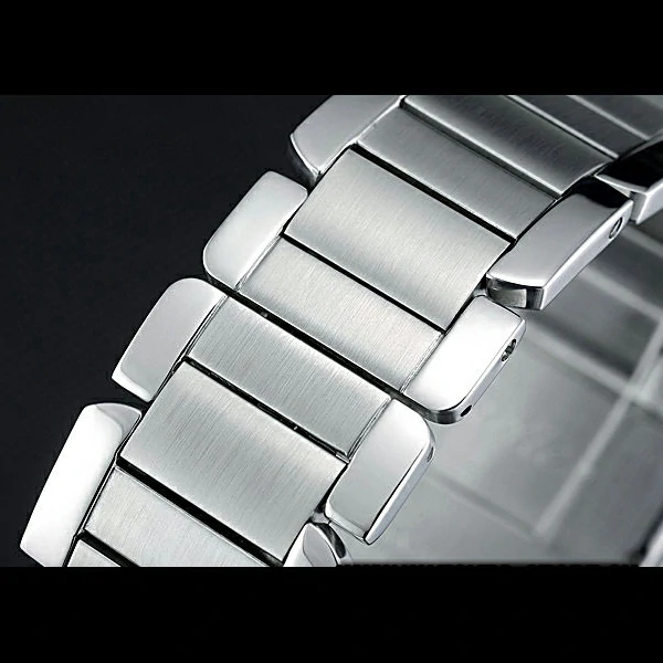 Cartier Tank MC Blue Dial Stainless Steel Case Two Tone Bracelet new60626