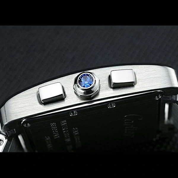 Cartier Tank MC Blue Dial Stainless Steel Case Two Tone Bracelet new60626
