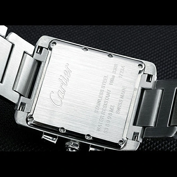 Cartier Tank MC White Dial Stainless Steel Case Two Tone Bracelet new60627