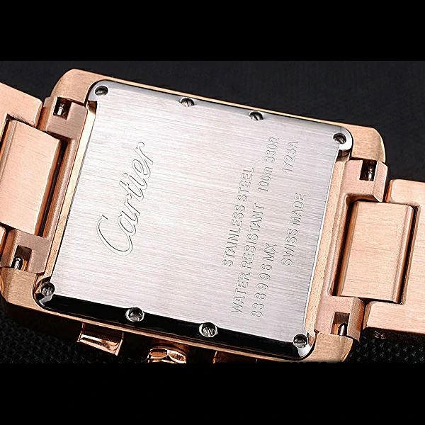 Cartier Tank MC White Dial Rose Gold Case And Bracelet new60628