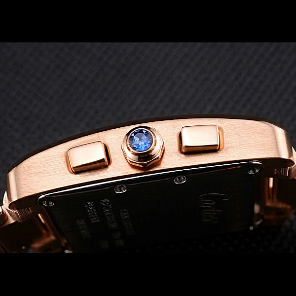 Cartier Tank MC Navy Dial Rose Gold Case And Bracelet new60630