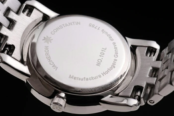 Vacheron Constantin Patrimony Traditionnelle White Dial Diamond Numerals Stainless Steel Bracelet new74682