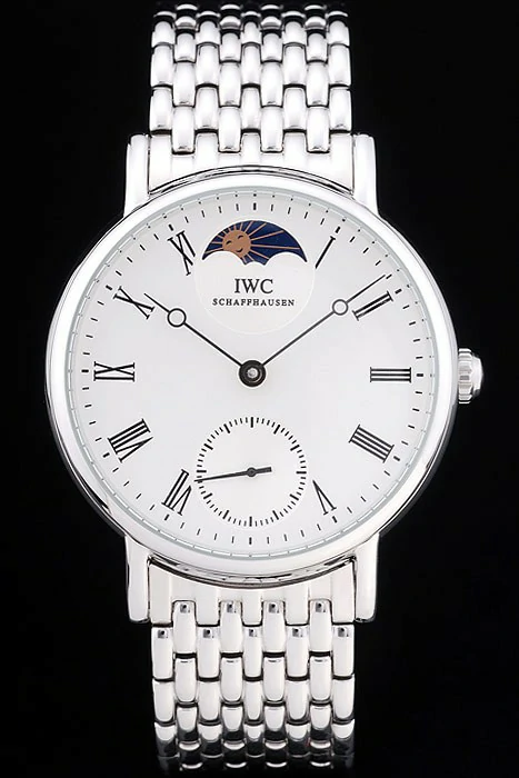IWC Portofino Moon Phase 45mm White Dial Stainless Steel Bracelet new87752