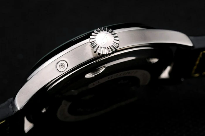 IWC Big Pilot 45mm Black And Yellow Dial Black Leather Bracelet new95982