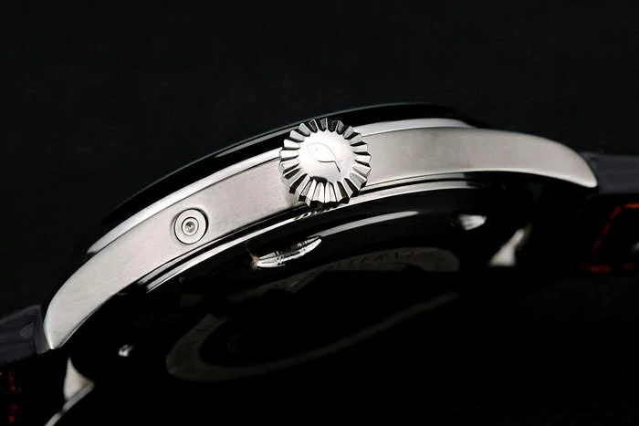 IWC Big Pilot 45mm Black And Orange Dial Black Leather Bracelet new96012