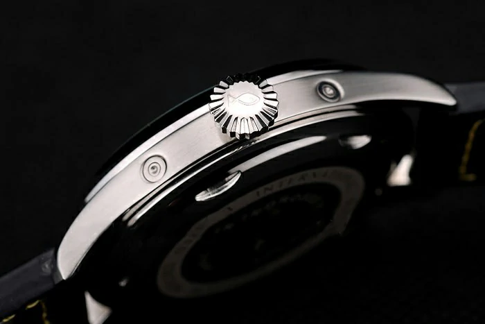 IWC Big Pilot 45mm Black And Yellow Dial Black Leather Bracelet new96032