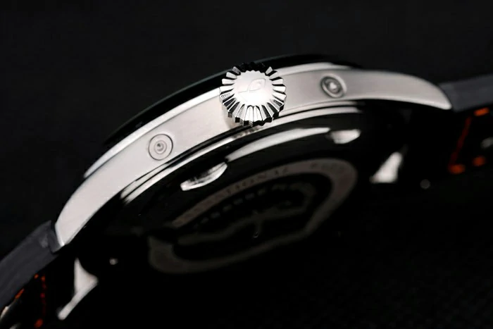 IWC Big Pilot 45mm Black And Orange Dial Black Leather Bracelet new96042