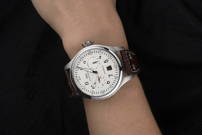 IWC Big Pilot Top Gun 7 Day White Dial Black Leather Bracelet new96092