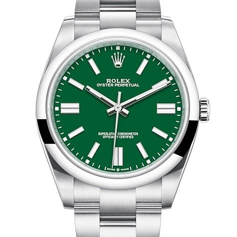 Replica Rolex 36MM Green Dial Oyster Perpetual Watch