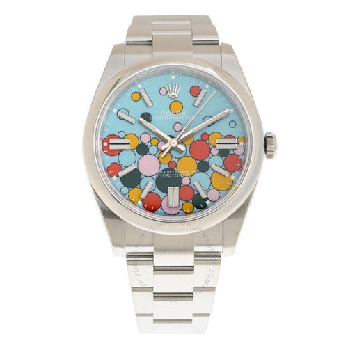 Replica Men's Rolex Oyster Perpetual 41mm with Bubble Dial