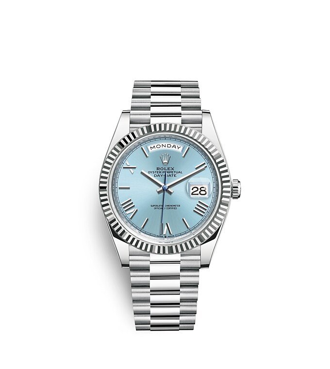 Replica Rolex Day Date 40MM Blue Dial Watch