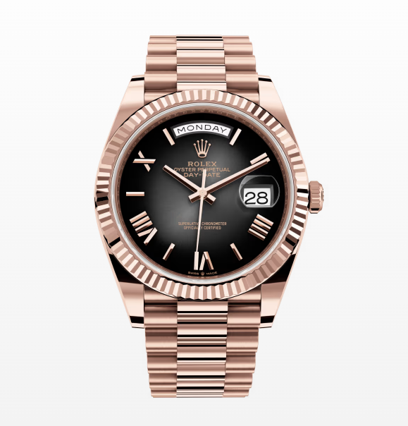 Replica 2024 Rolex Day-Date Rose gold 40MM Watch