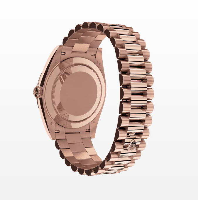 Replica Rolex Day-Date Olive Green Dial 40MM Rose Gold Watch