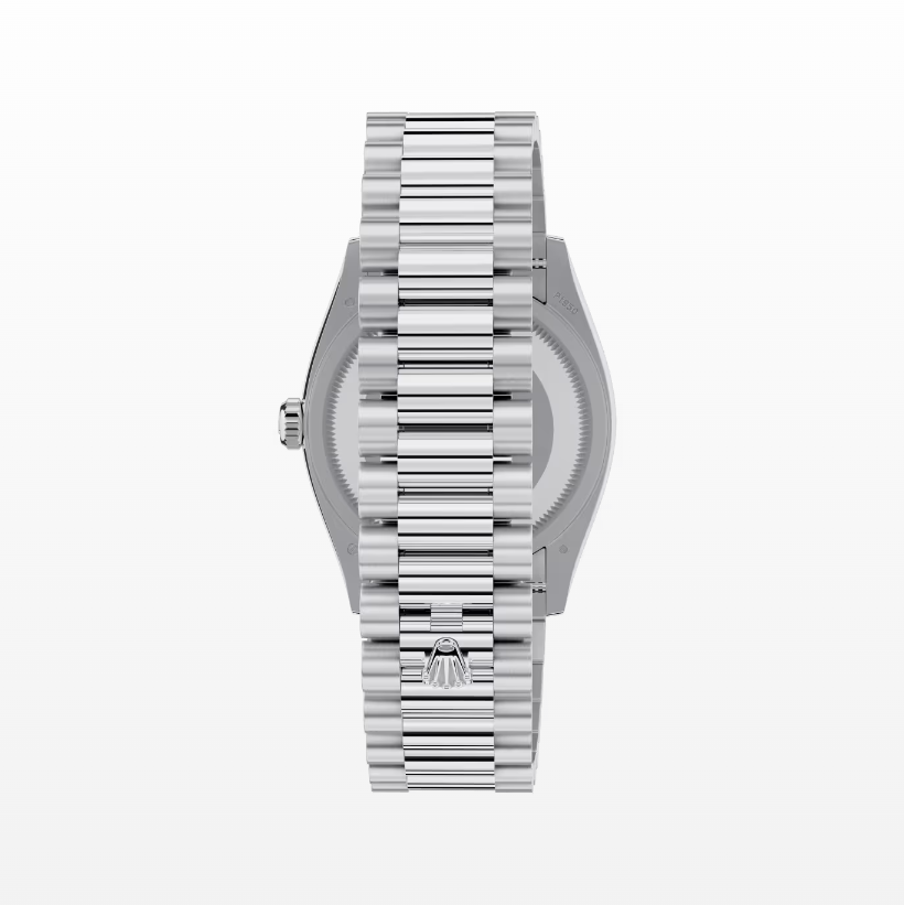 Replica Rolex Day-Date Bright Blue Dial 36MM Diamond Bezel Watch