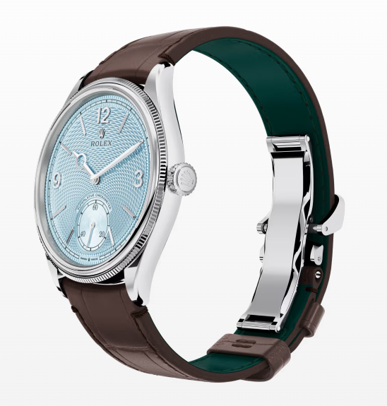 Replica Rolex Perpetual 1908 Brown Leather Strap 39MM Watch