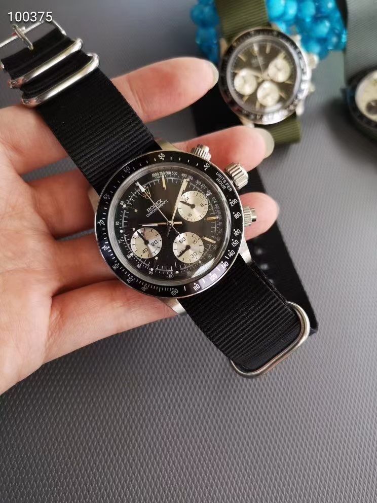 Replica Rolex Daytona Black Dial Quartz Watch New25007