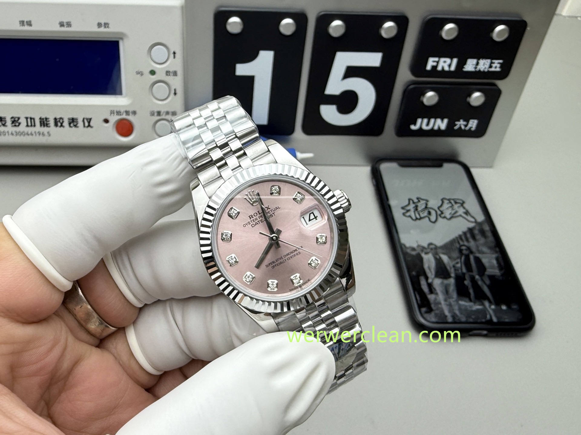 A+ Factory Rolex Datejust 31 m278274-0032 Pink Diamond Dial 31mm Fluted Bezel Automatic Ladies Watch
