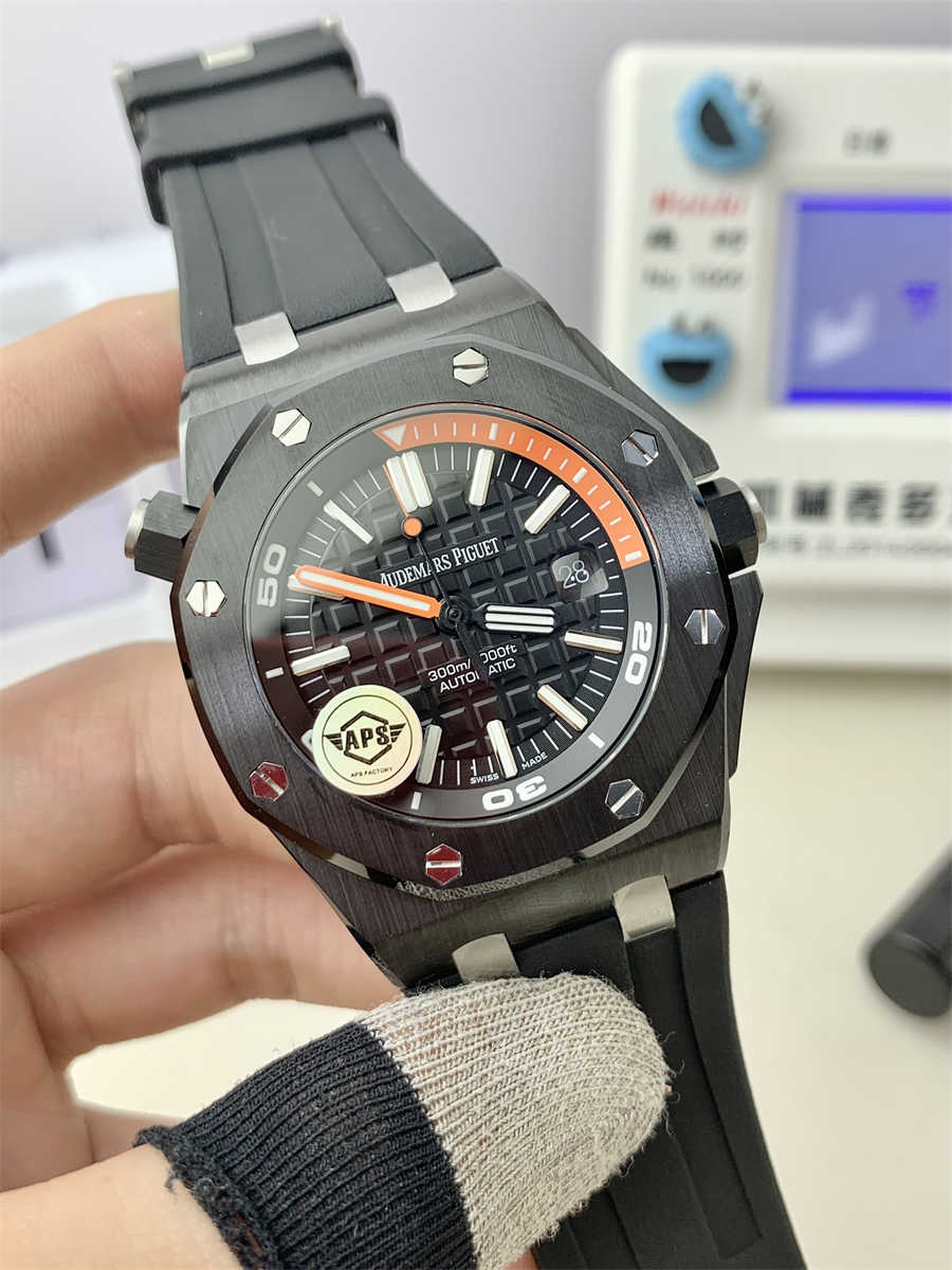 AP 15707 Offshore Black Ceramic Replica – APS Royal Oak Offshore 42mm