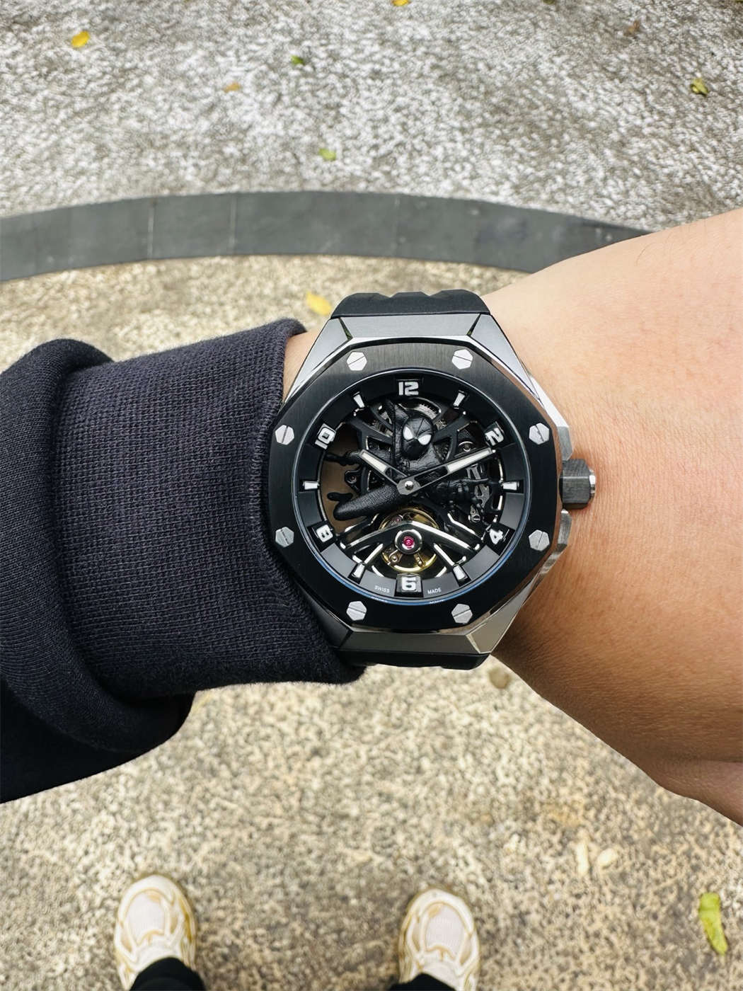 AP Royal Oak Concept Spiderman Replica – Black Ceramic Tourbillon Marvel Limited Edition