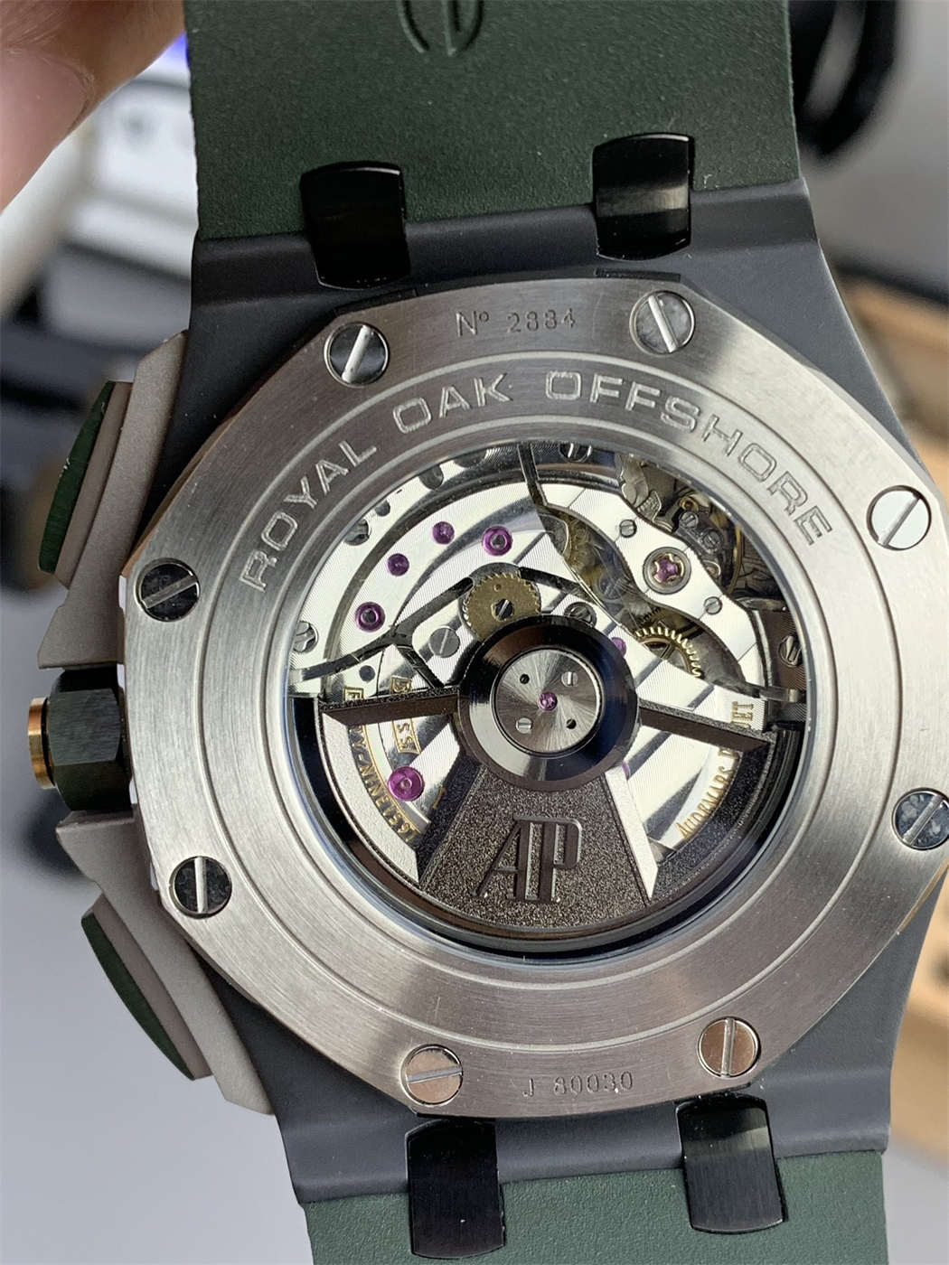 AP Royal Oak Offshore Ceramic Replica – Green Dial 44mm (APJ Factory)