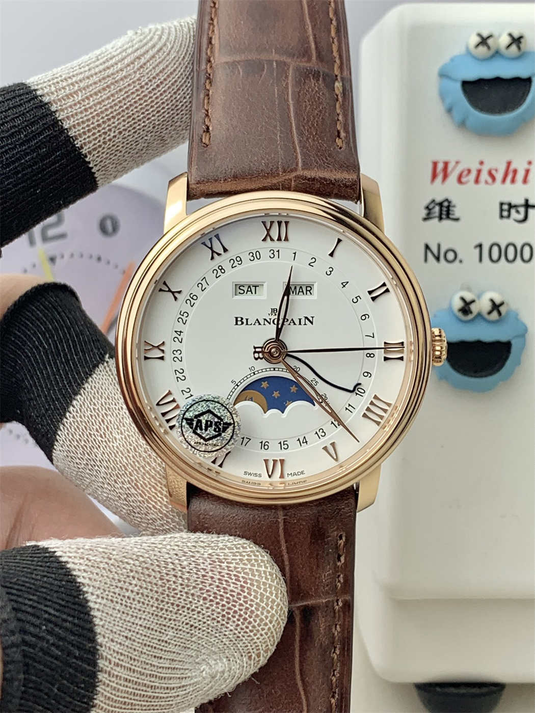Blancpain Villeret 6654 Moonphase (Rose Gold) – APS Factory Clone 6654 Movement