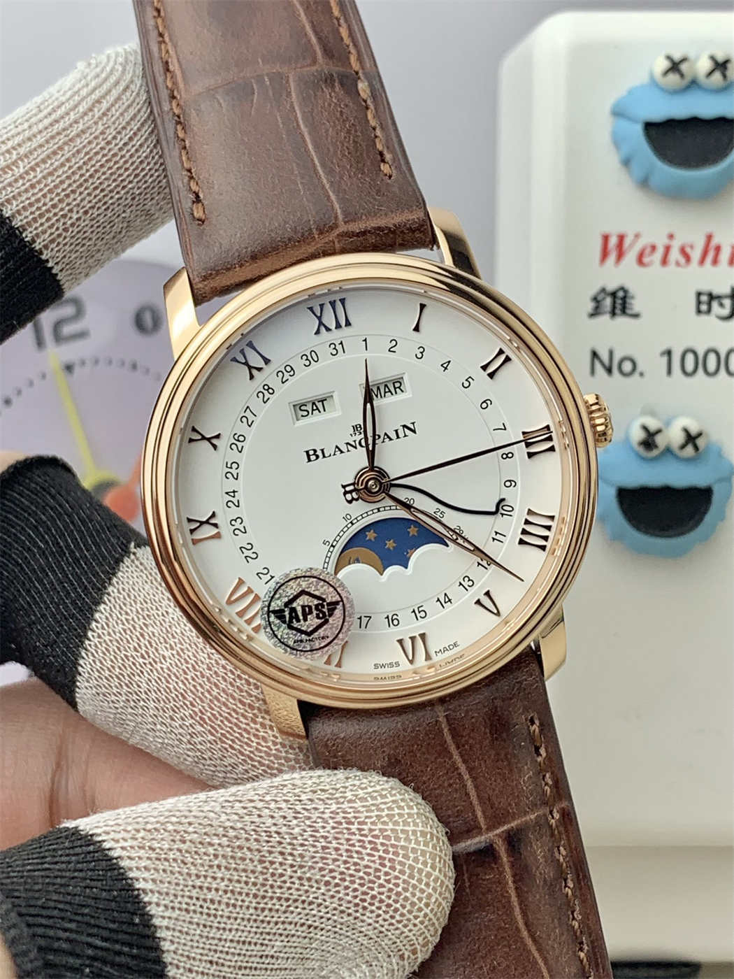 Blancpain Villeret 6654 Moonphase (Rose Gold) – APS Factory Clone 6654 Movement