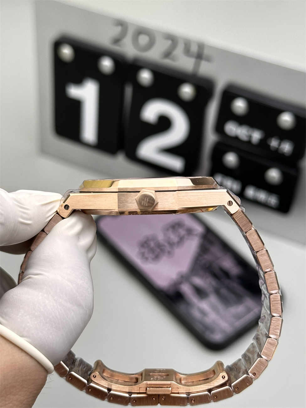 Audemars Piguet 15407 Rose Gold Replica – Royal Oak Double Balance Wheel Openworked 41mm