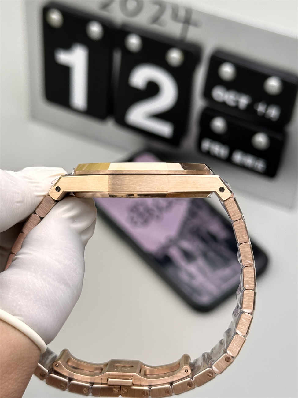 Audemars Piguet 15407 Rose Gold Replica – Royal Oak Double Balance Wheel Openworked 41mm