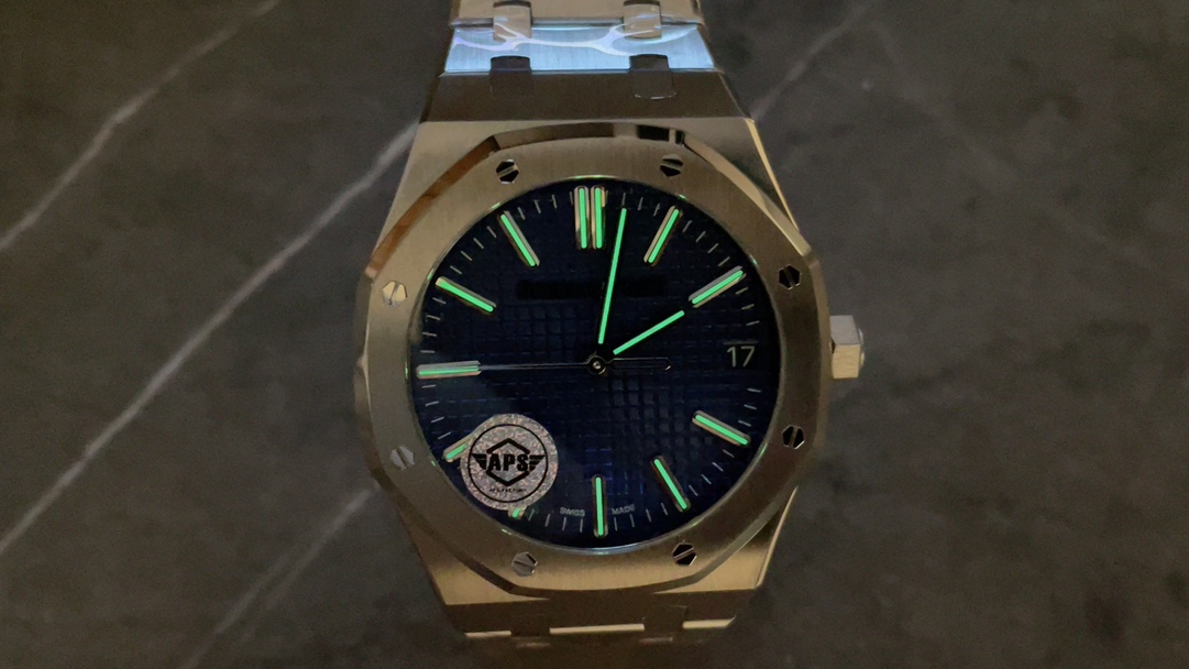 Audemars Piguet 15510 Blue – Royal Oak 41 mm Stainless Steel Watch