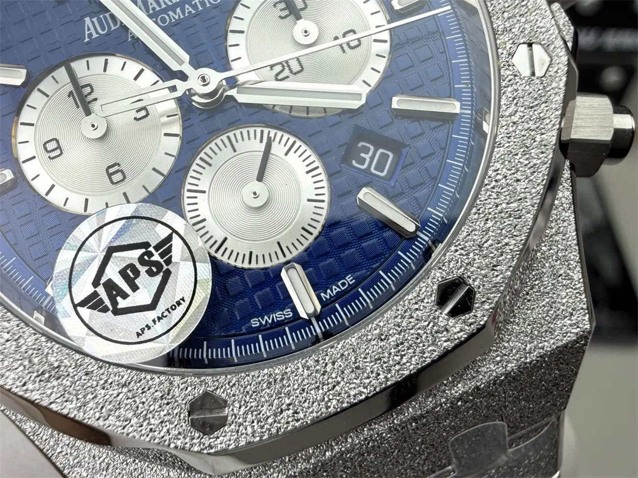 APS Factory Audemars Piguet Royal Oak 26331 Blue Frosted Steel – Premium Replica Chronograph